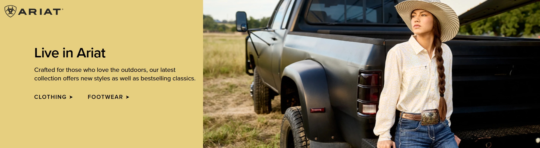 Ariat clothing and footwear campaign