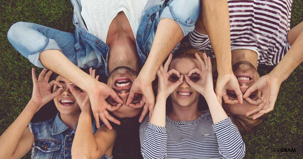 spending time with positive people