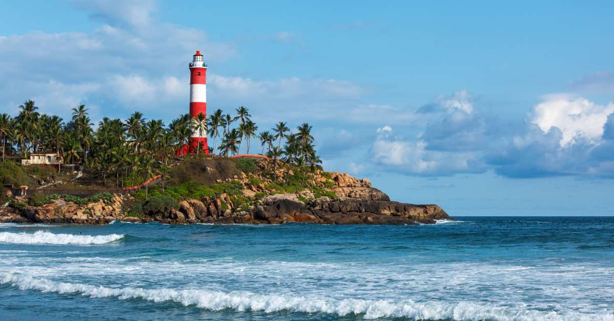 Light house in Kovalam beach